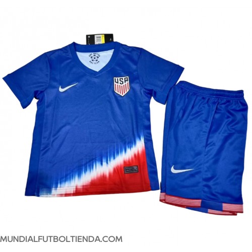 Camiseta Estados Unidos Segunda Equipación Replica Copa America 2024 para niños mangas cortas (+ Pantalones cortos)